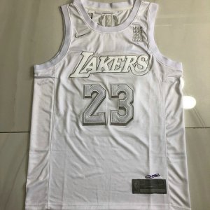 NBA 23 James Lakers MVP authentique Maillot all blanc